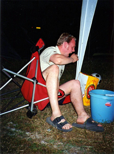 Good action shot there. And even as I fall, I still try and drink from and imaginary beer, FOR THE WALL!