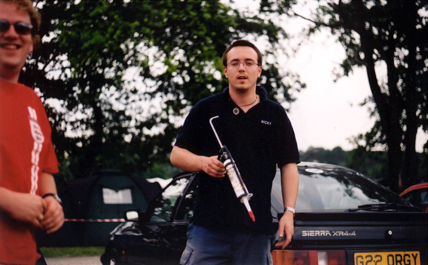 RIch begins the wall, Mastick is a vital camping accessory!