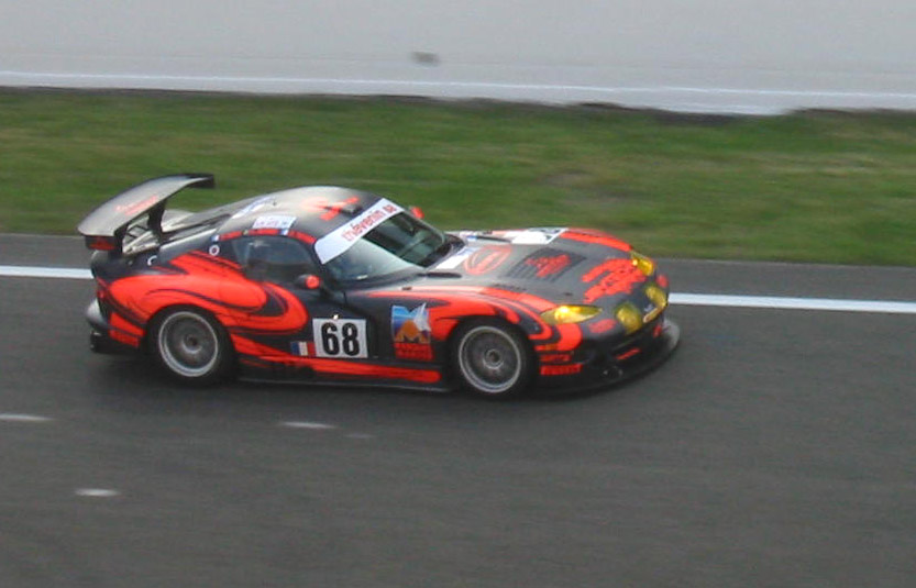 Looks like someone's thrown paint all over his Chrysler!