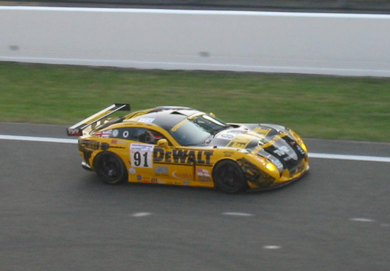 A beautiful sight to behold, one of the TVR's!! (At least, it was beatiful at this stage of the race!)
