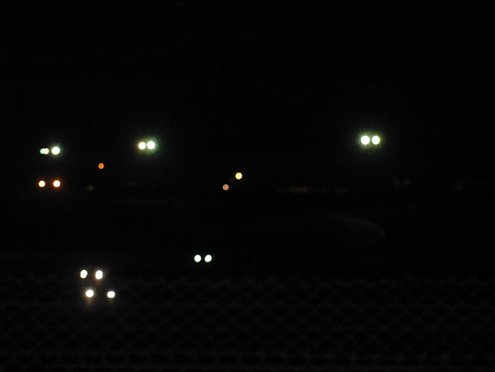 A rather spooky view from through the night. Can you tell what it is yet?