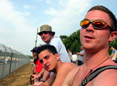 Marcus (shades), Phil, Ollie (tall) and Ash - A dodgy looking bunch, but that's just the effect of the excesses of le mans!!